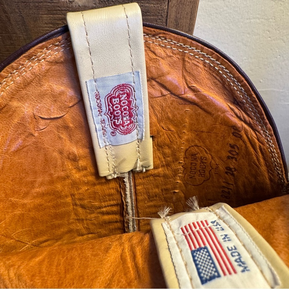 Super Cool Vintage Nocona Cowboy Boots Size 8 - Picture 6 of 7
